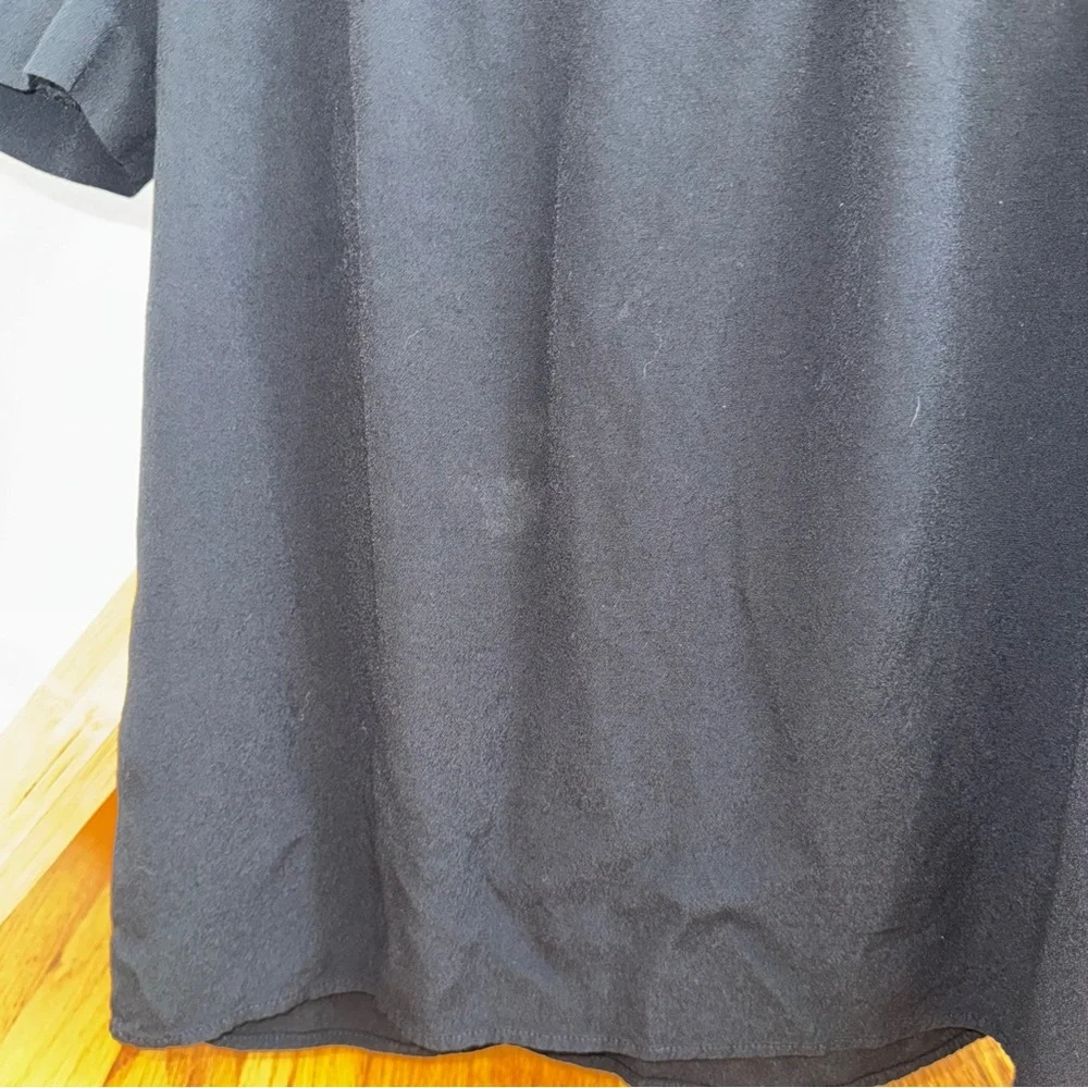J Crew Women’s Black Puff Sleeve Short Sleeve‎ Blouse Size 2